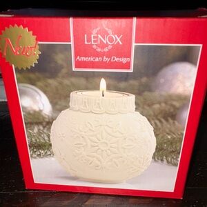 Lenox ornamental glow snowflake votive